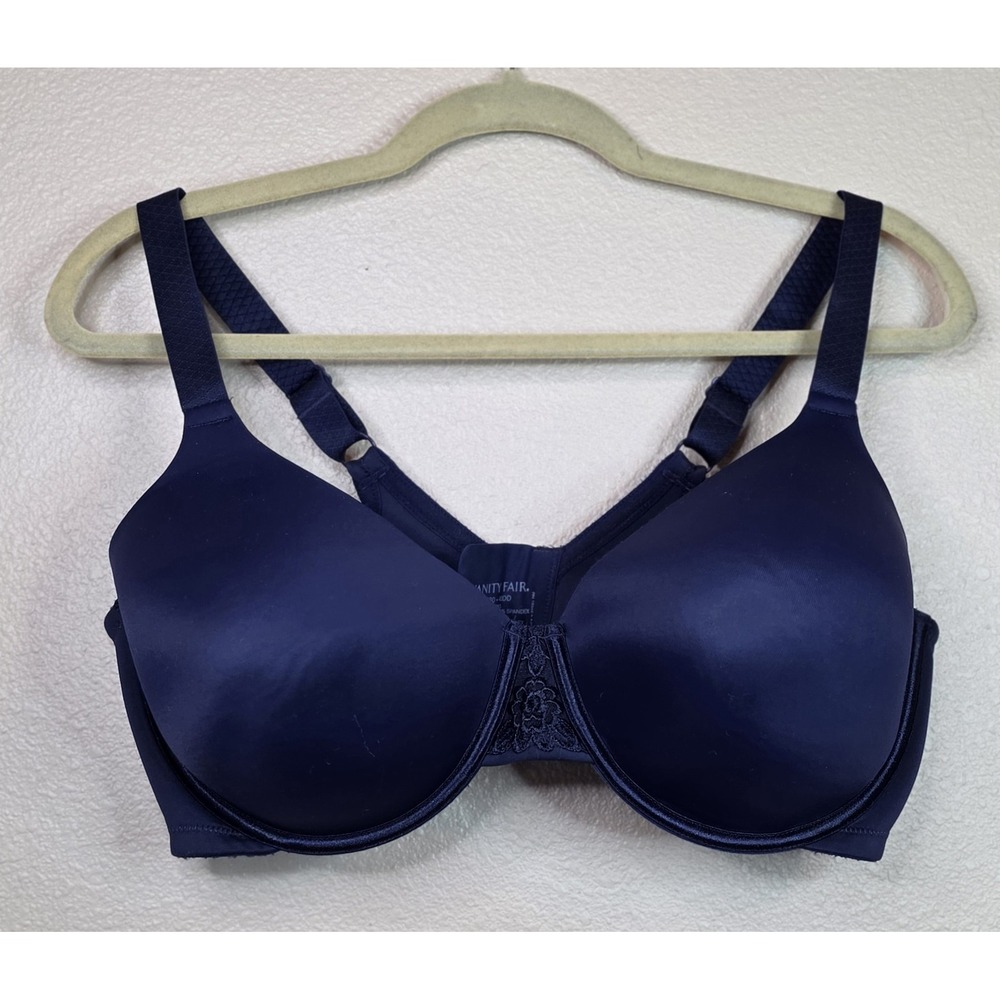 Vanity Fair Beauty Back Full-Figure 40 DD Blue Smoothing Comfort Underwire Bra